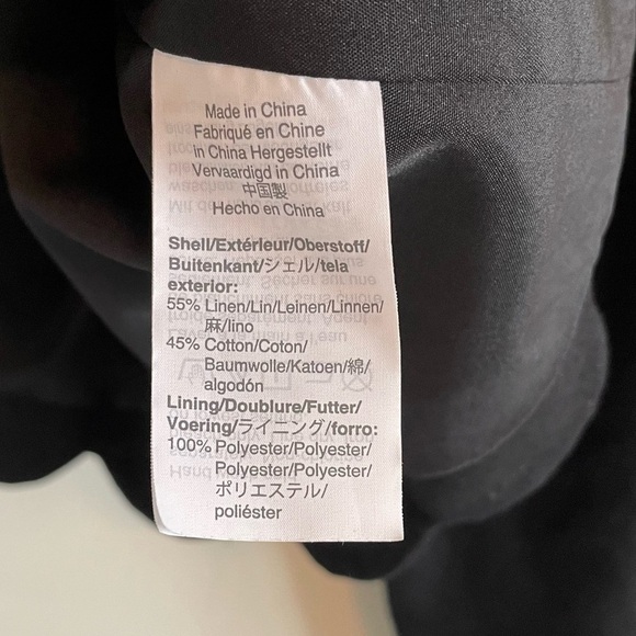 J. Crew Factory Scalloped-Hem Blazer Jacket Black - Picture 3 of 7